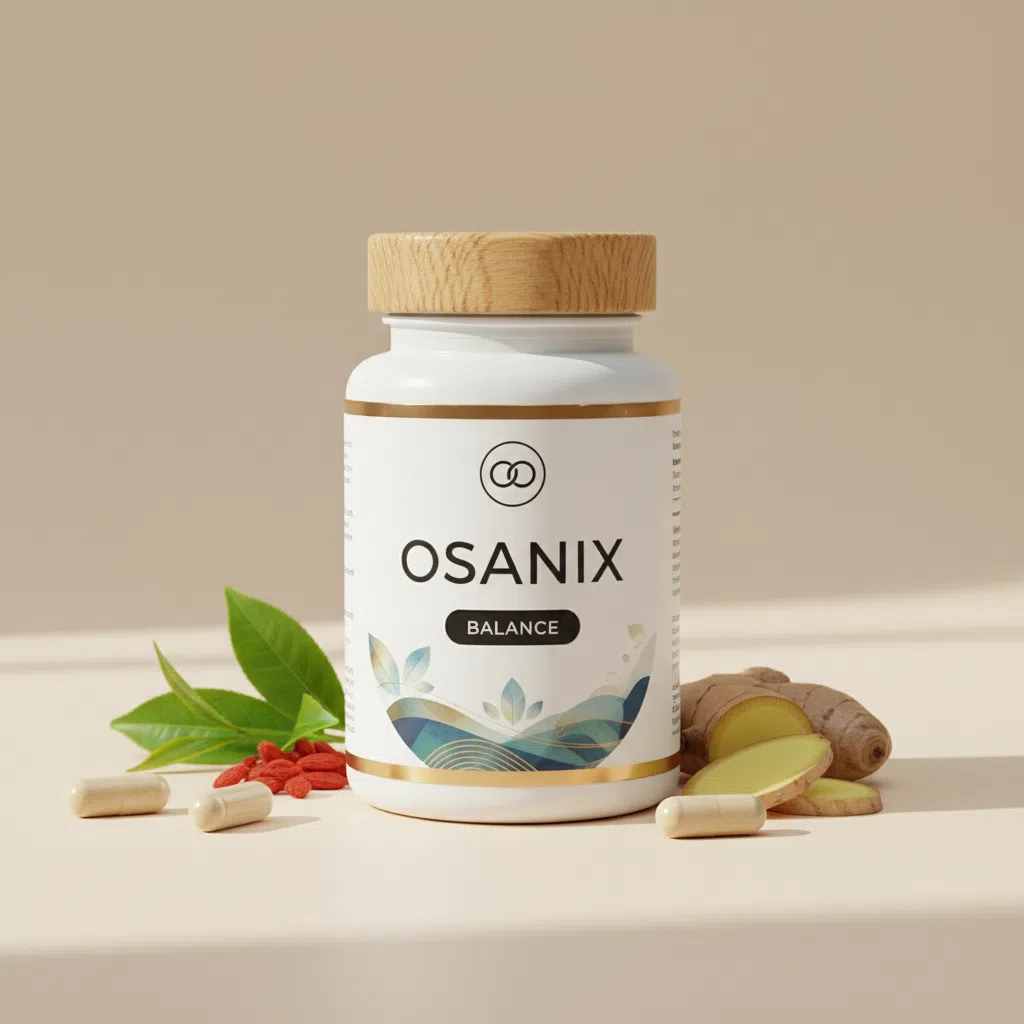 Osanix supplement fles met paars etiket